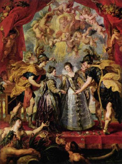 Peter Paul Rubens The Exchange of Princesses France oil painting art
